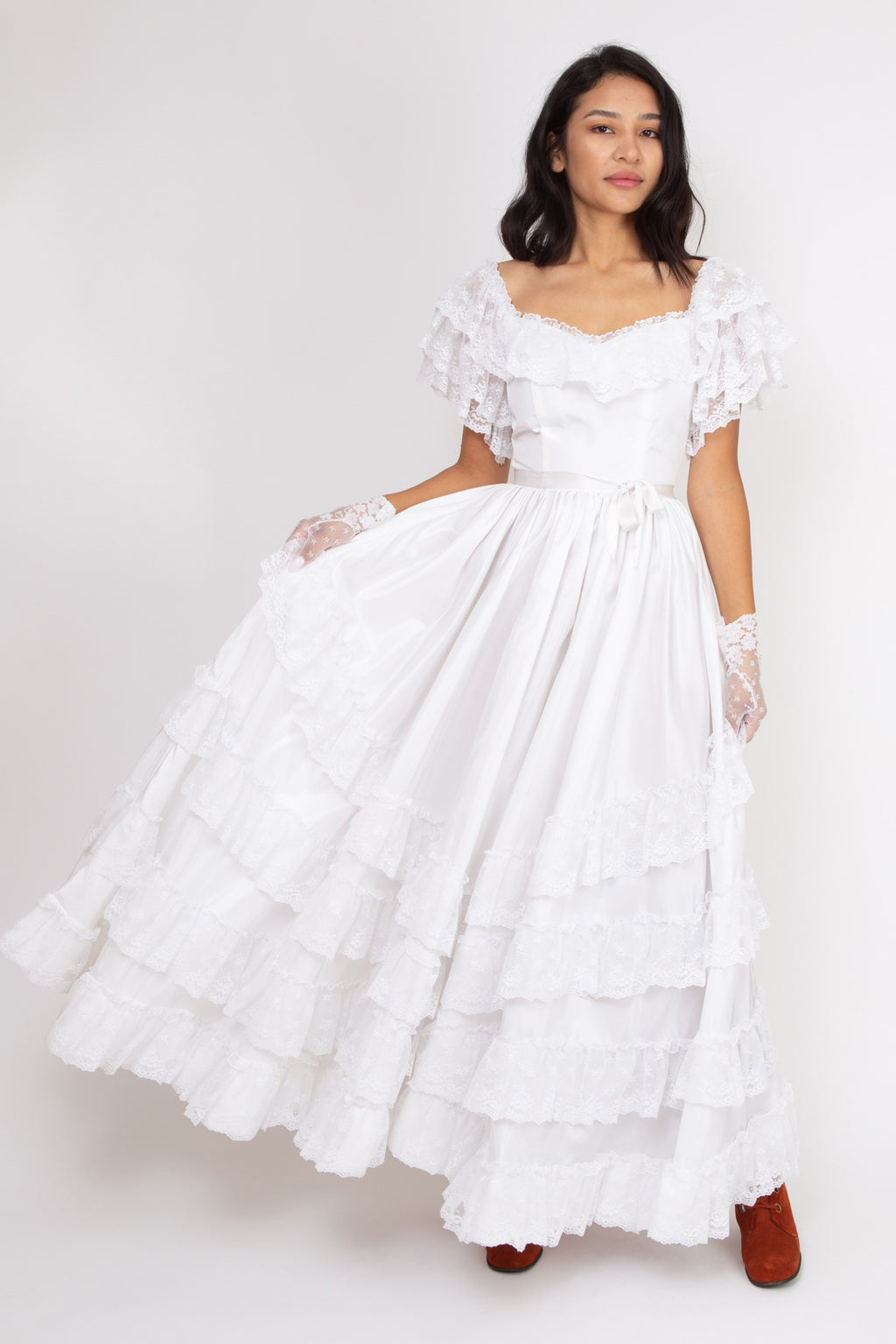 Pandora Tiered Pleated Skirt main image 1