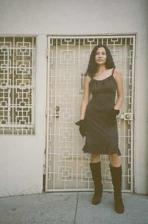 Raven Lace Slip