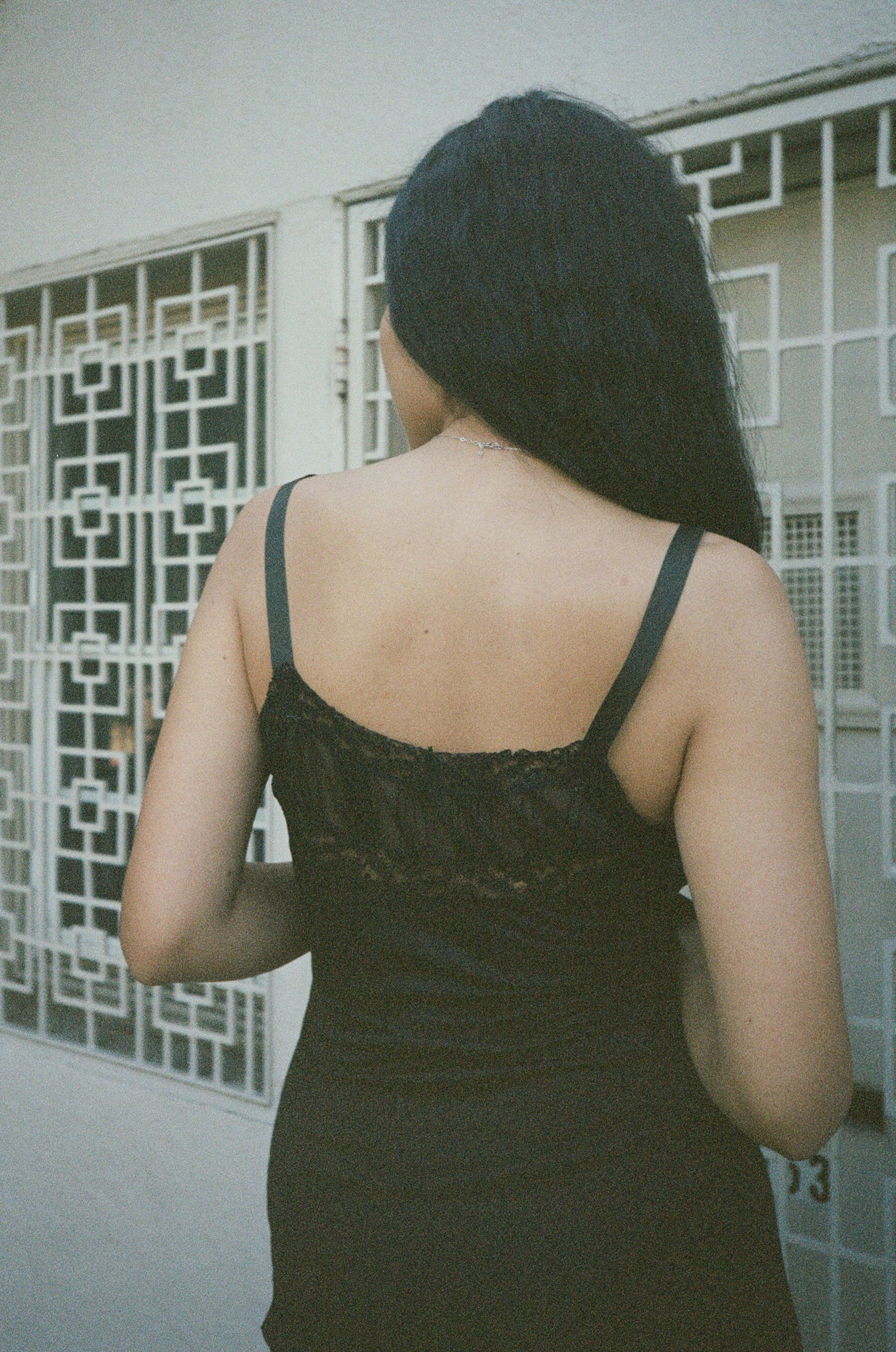 Raven Lace Slip
