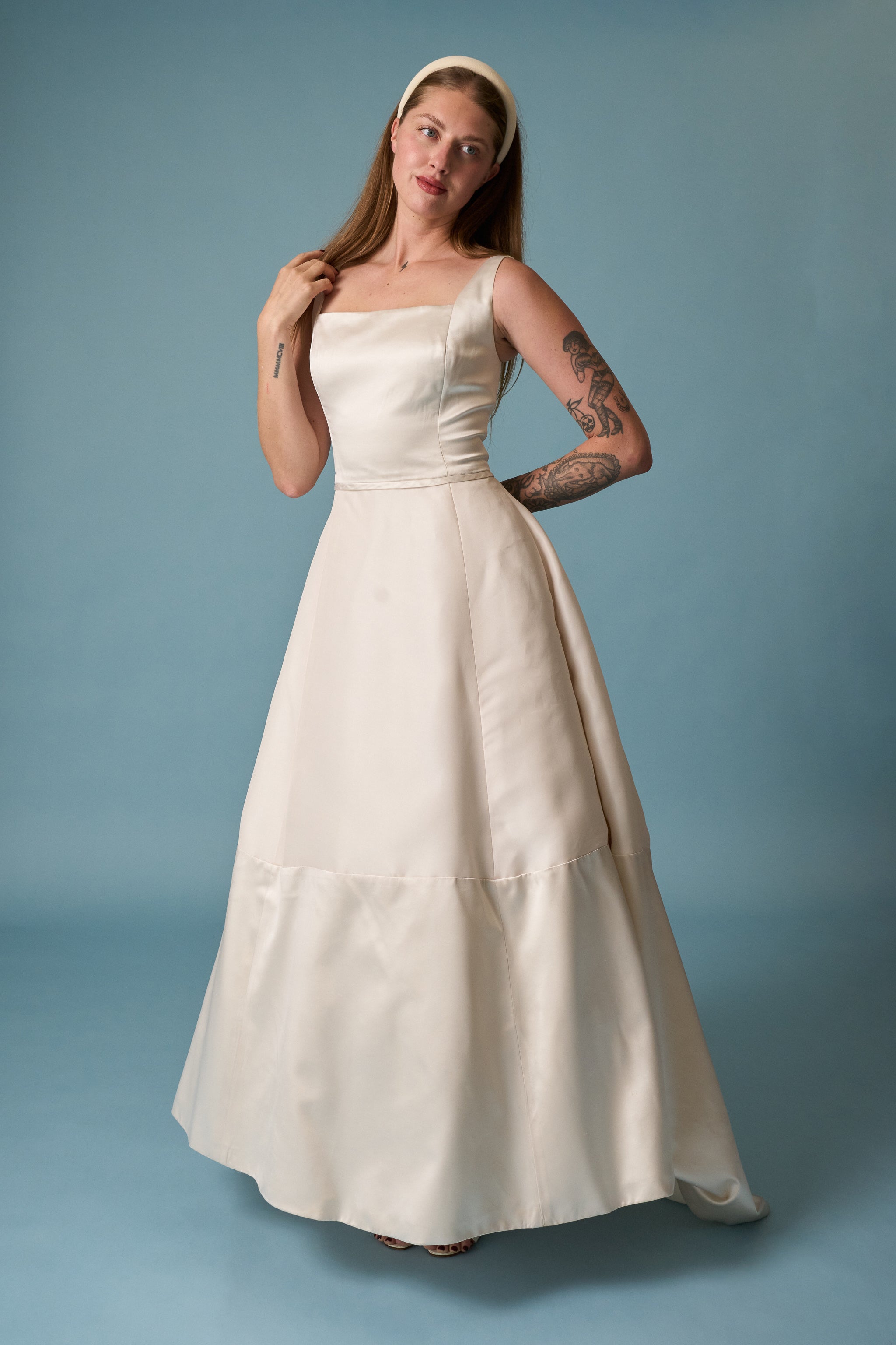 amsale wedding dress Silk Gown mesh insert while the subtle floral Color:Heather Gray & White Stripe Bridesmaids Dresses: Who Should
