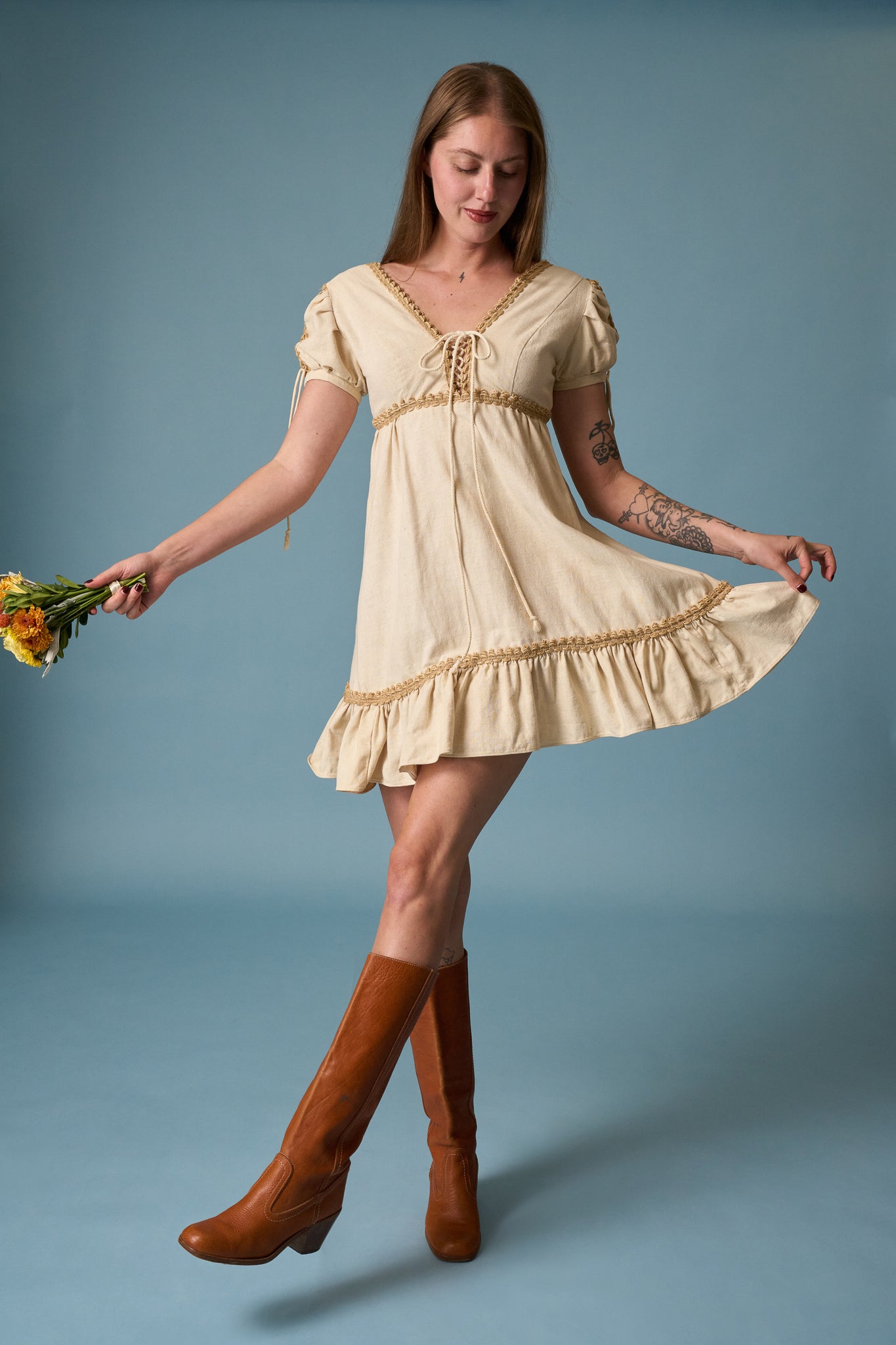 muslin mini dress Marigold Muslin Mini