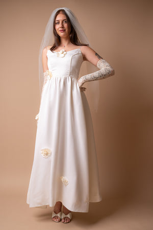 Rosette Silk Gown - XS