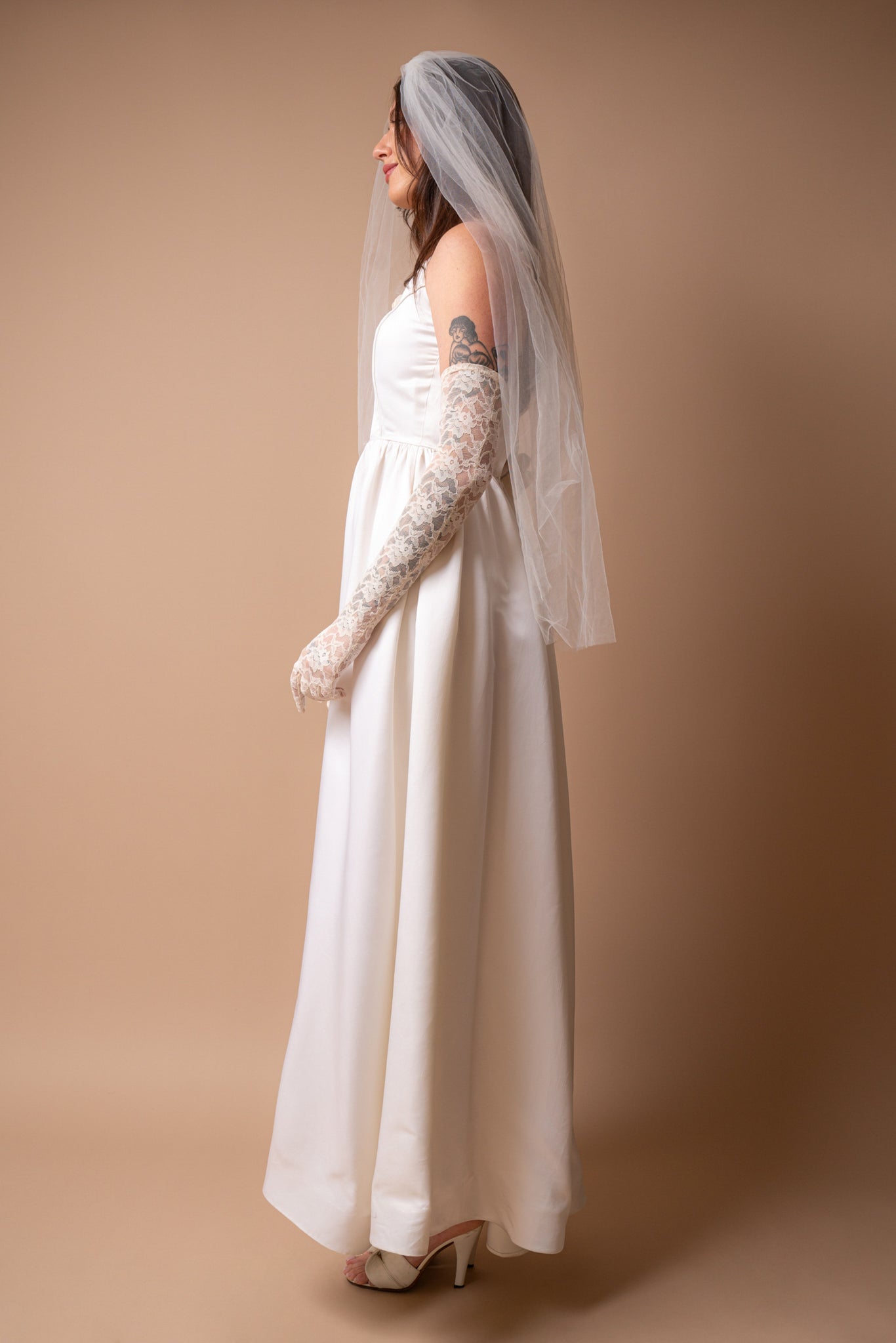 Rosette Silk Gown - XS