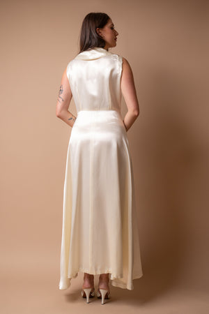 Dorothea Satin Gown - L