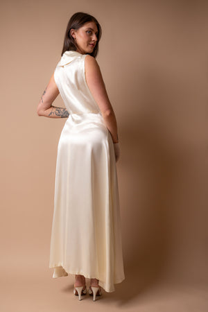 Dorothea Satin Gown - L