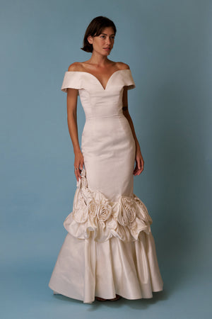 Scaasi Silk Gown - XS