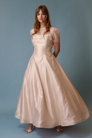 Peony Silk Gown - L