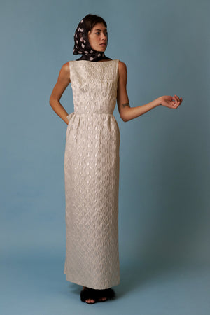 Sicily Metallic Gown XS