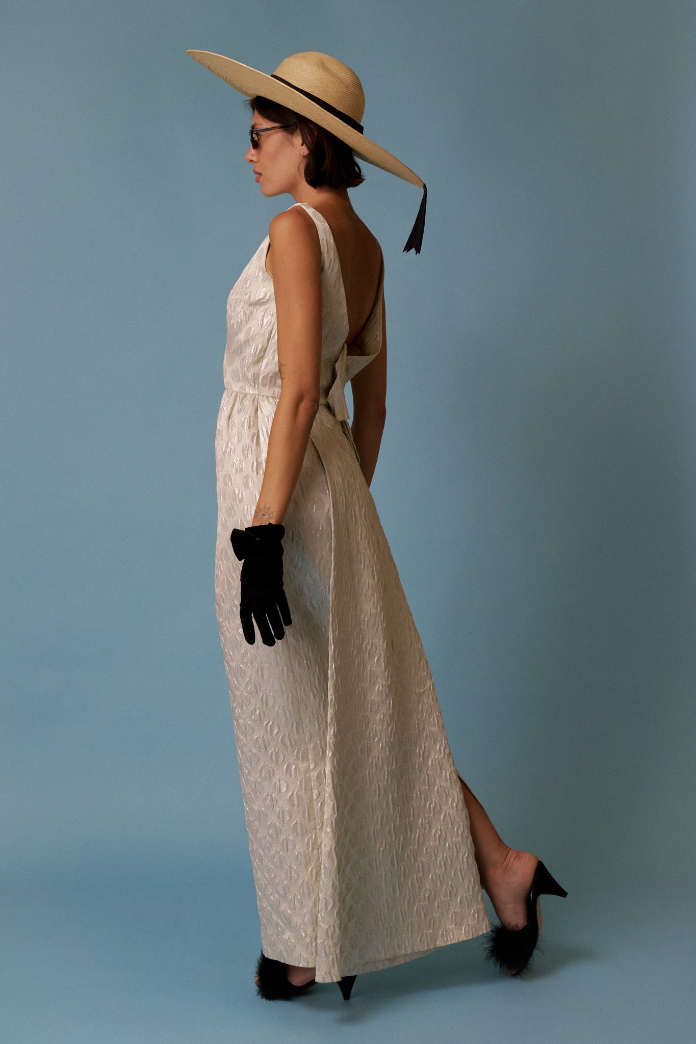 Sicily Metallic Gown XS
