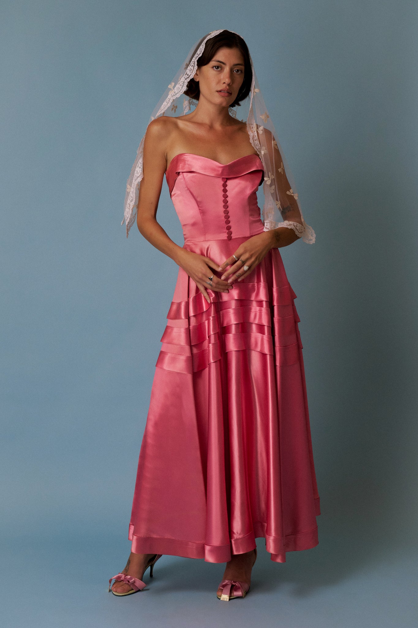 Rosewood Satin Gown - XS