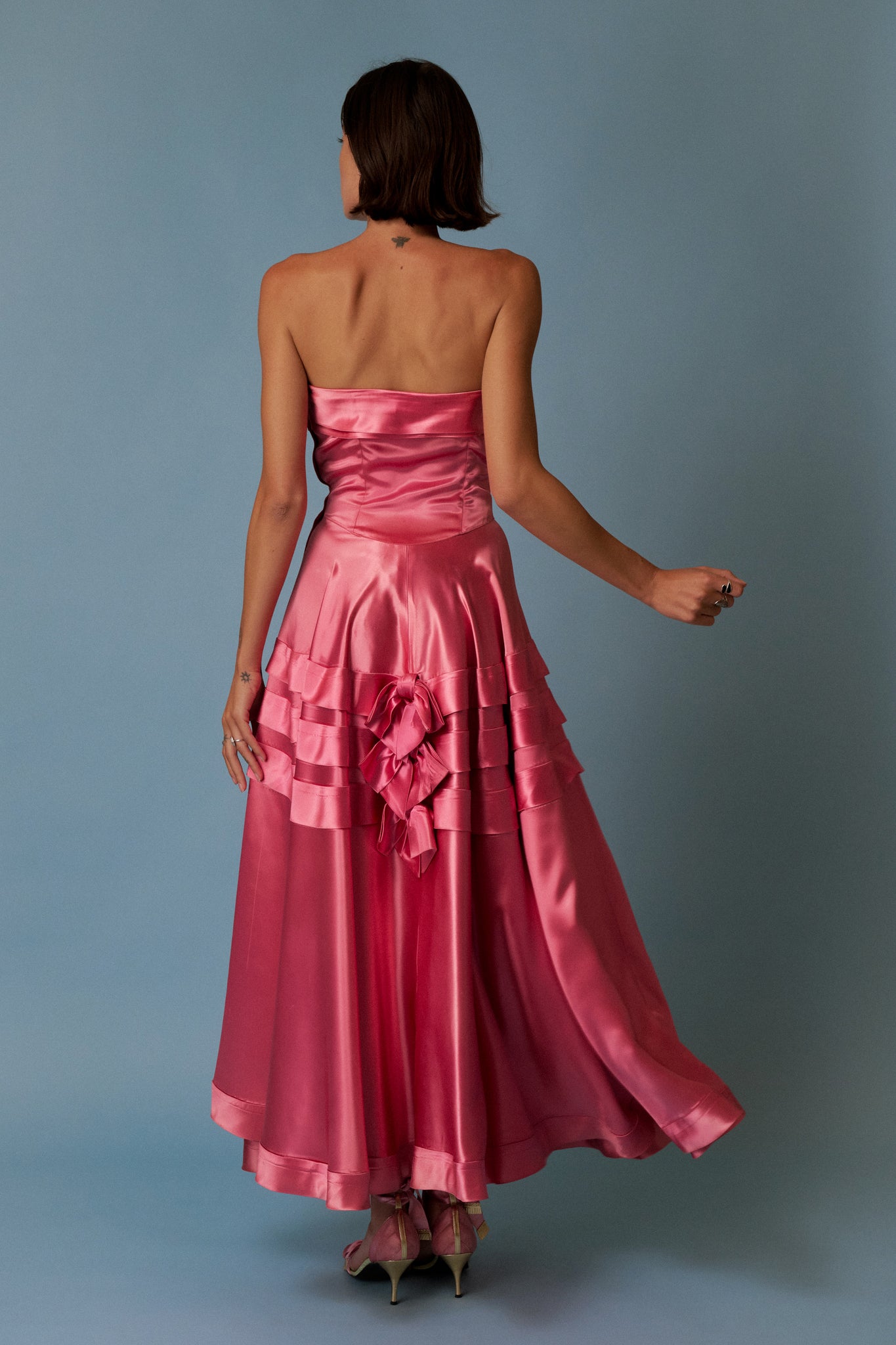 Rosewood Satin Gown - XS