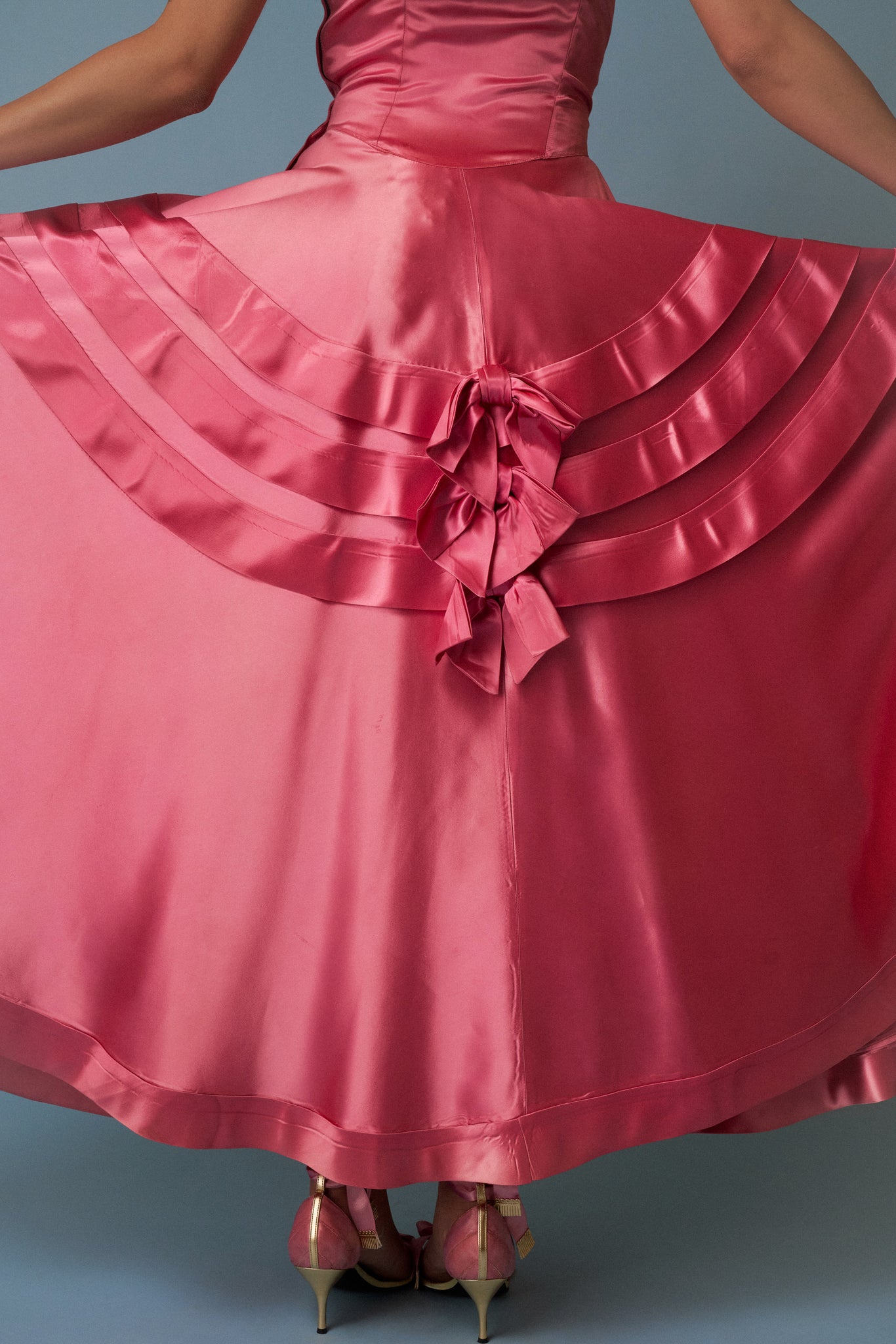 Rosewood Satin Gown - XS