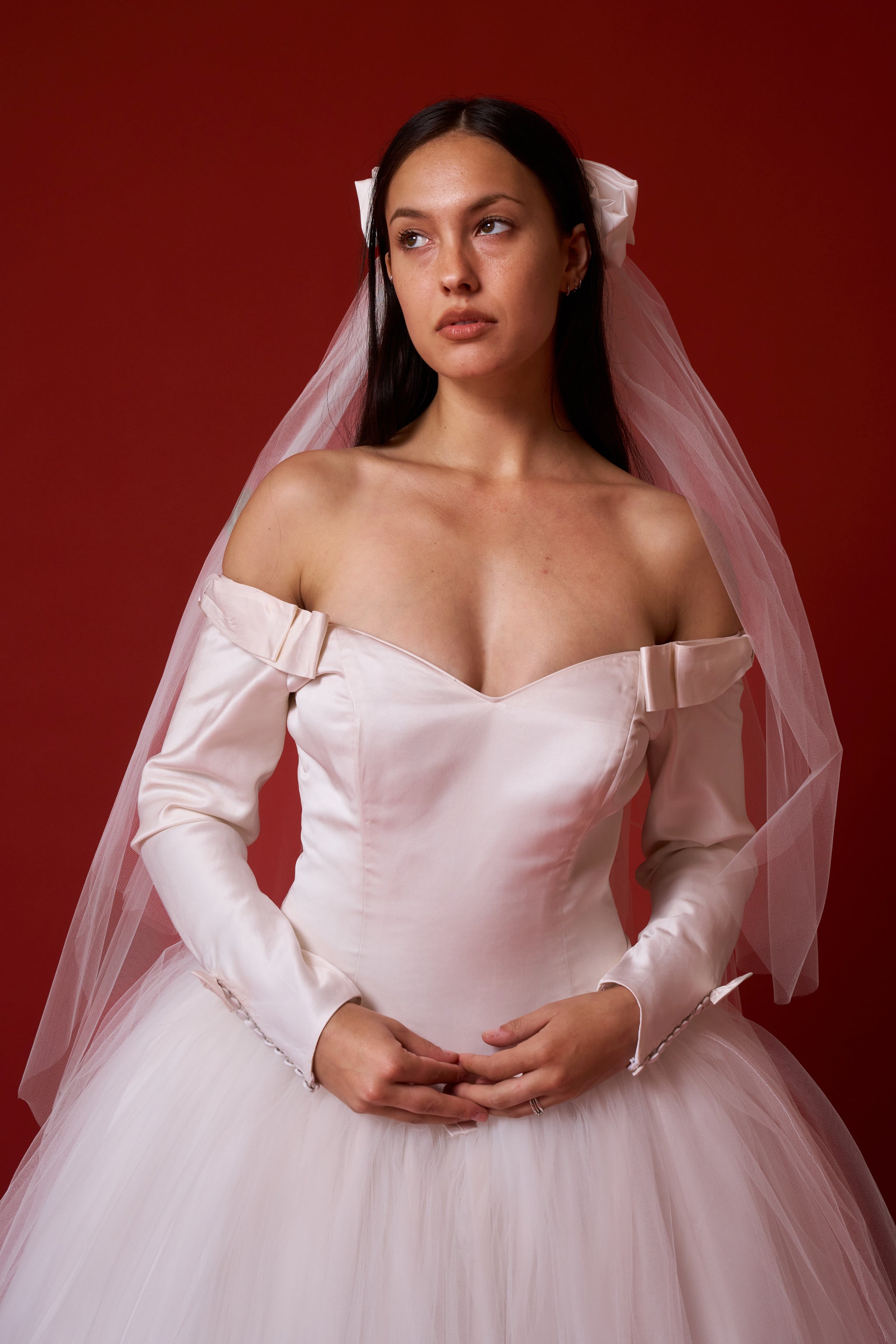 Veil trends regent bow veil The Regent veil w/Dream tulle bow ? #bridalstyle  main image 3