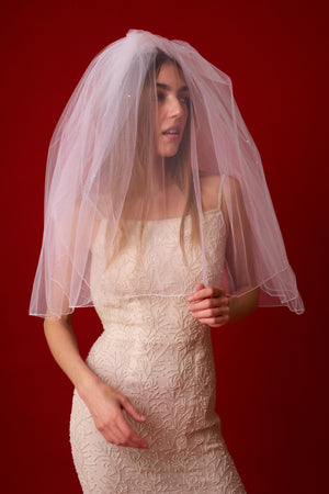 Crystal Blusher Veil