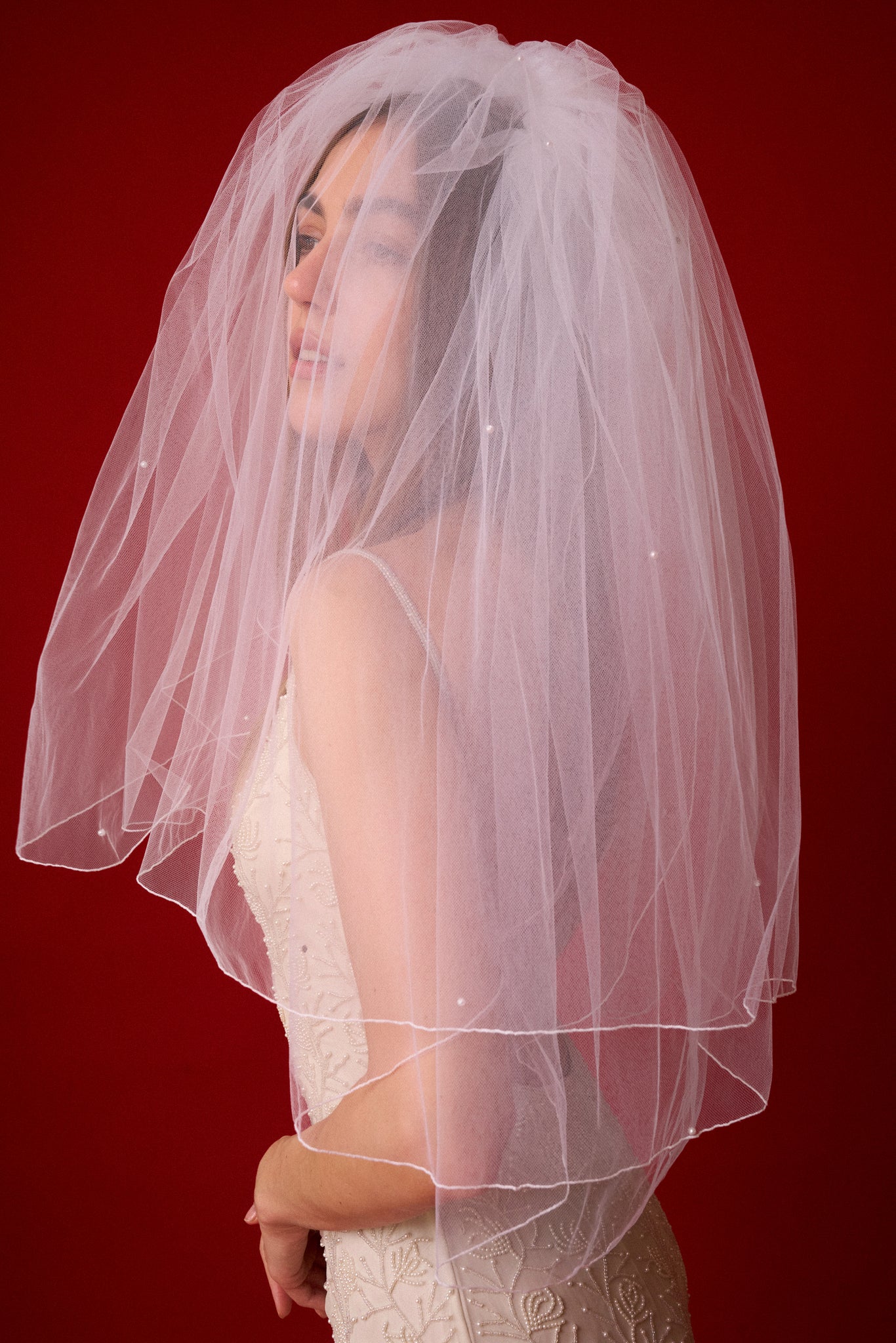 Crystal Blusher Veil