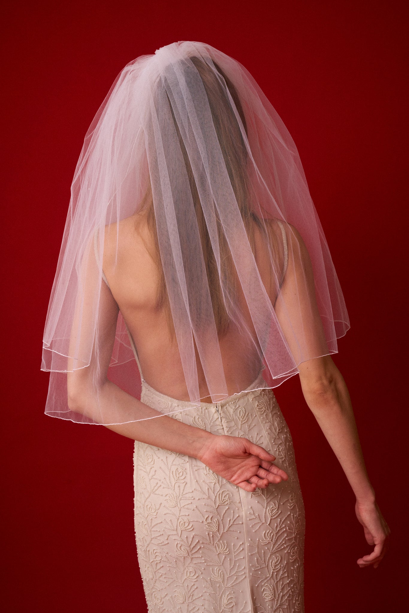 Crystal Blusher Veil