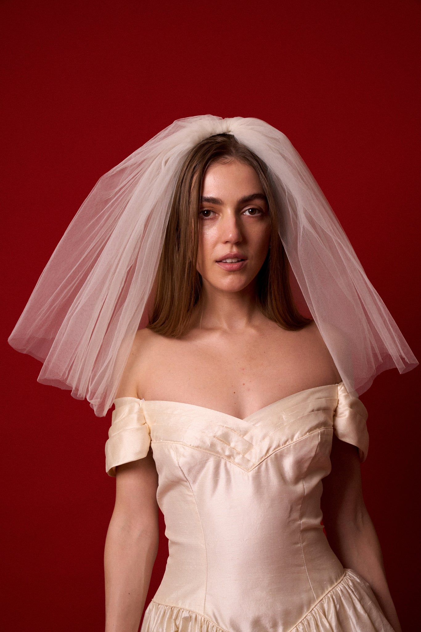 Layered Ivory Veil