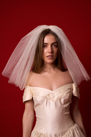 Layered Ivory Veil