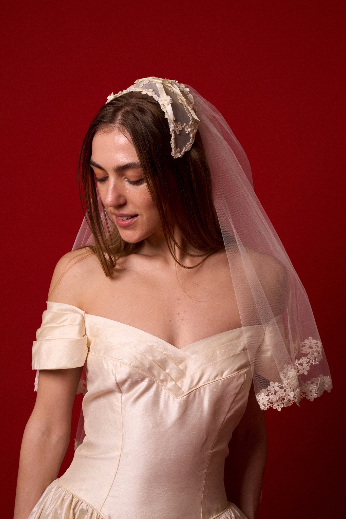 Appliqué Crown Veil