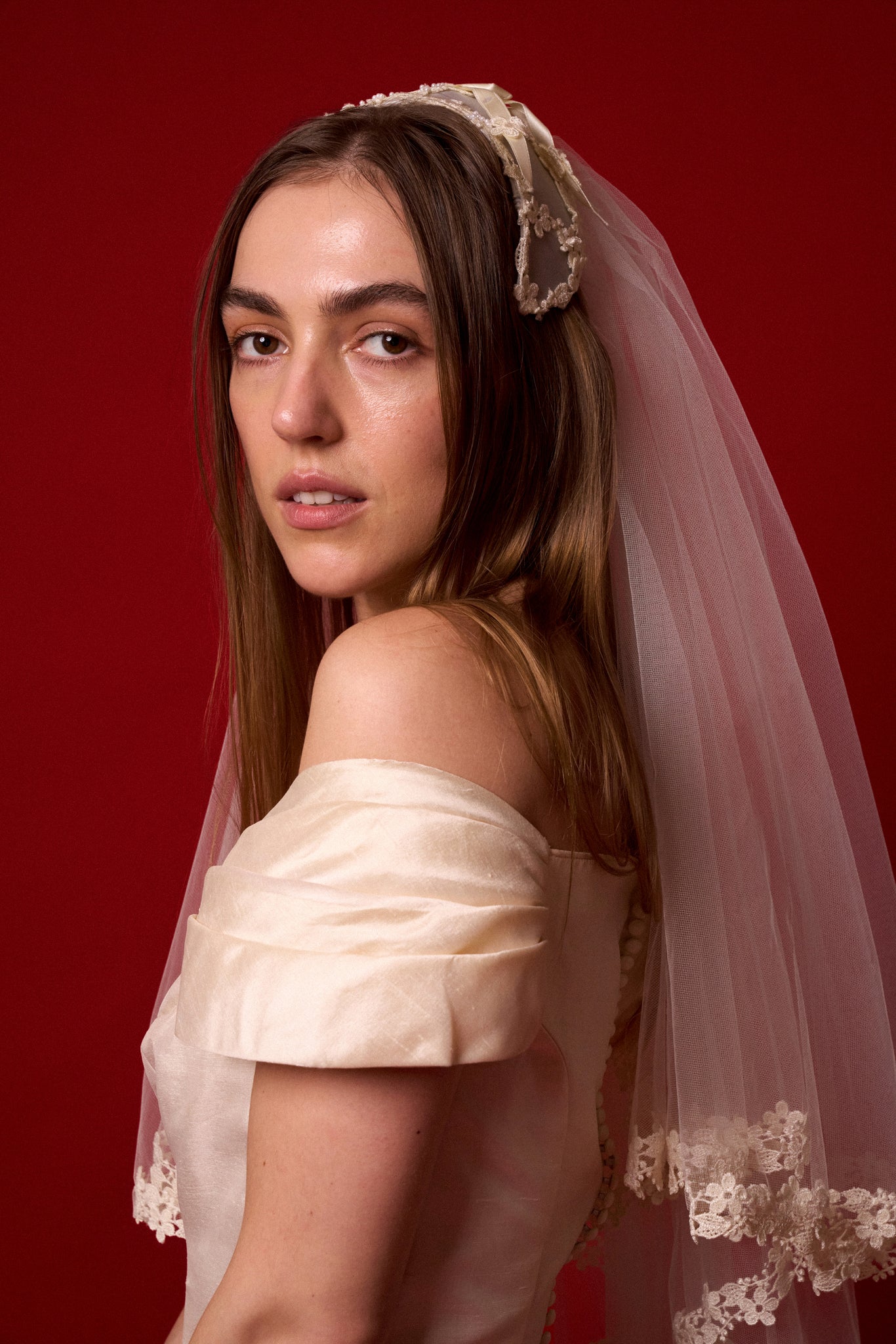 Appliqué Crown Veil
