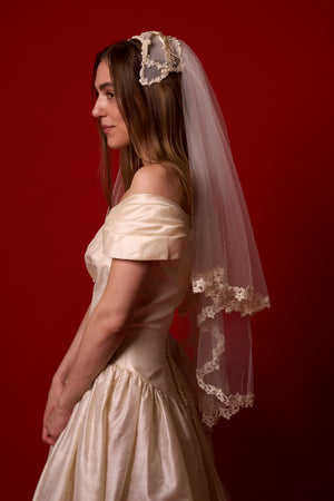 Appliqué Crown Veil