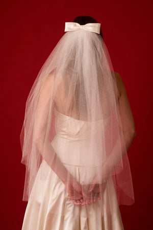 Satin Bow Veil