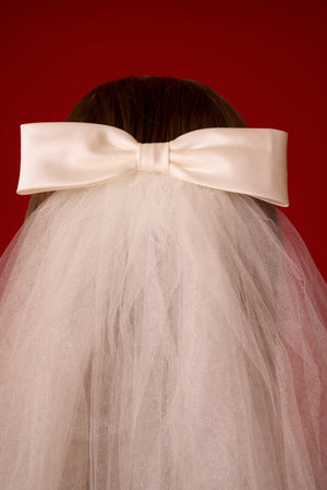 Satin Bow Veil