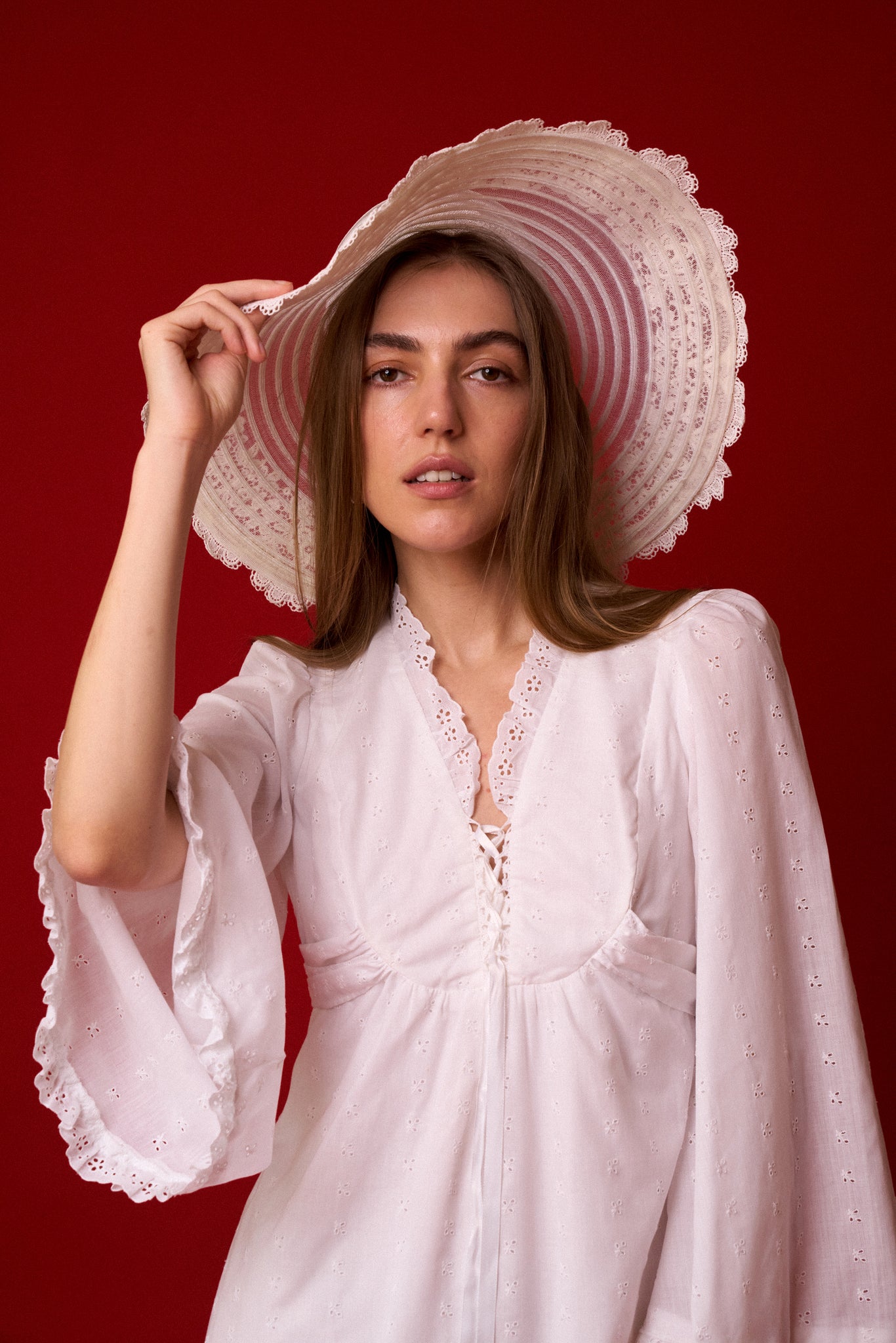 Appliqué Sunhat Veil