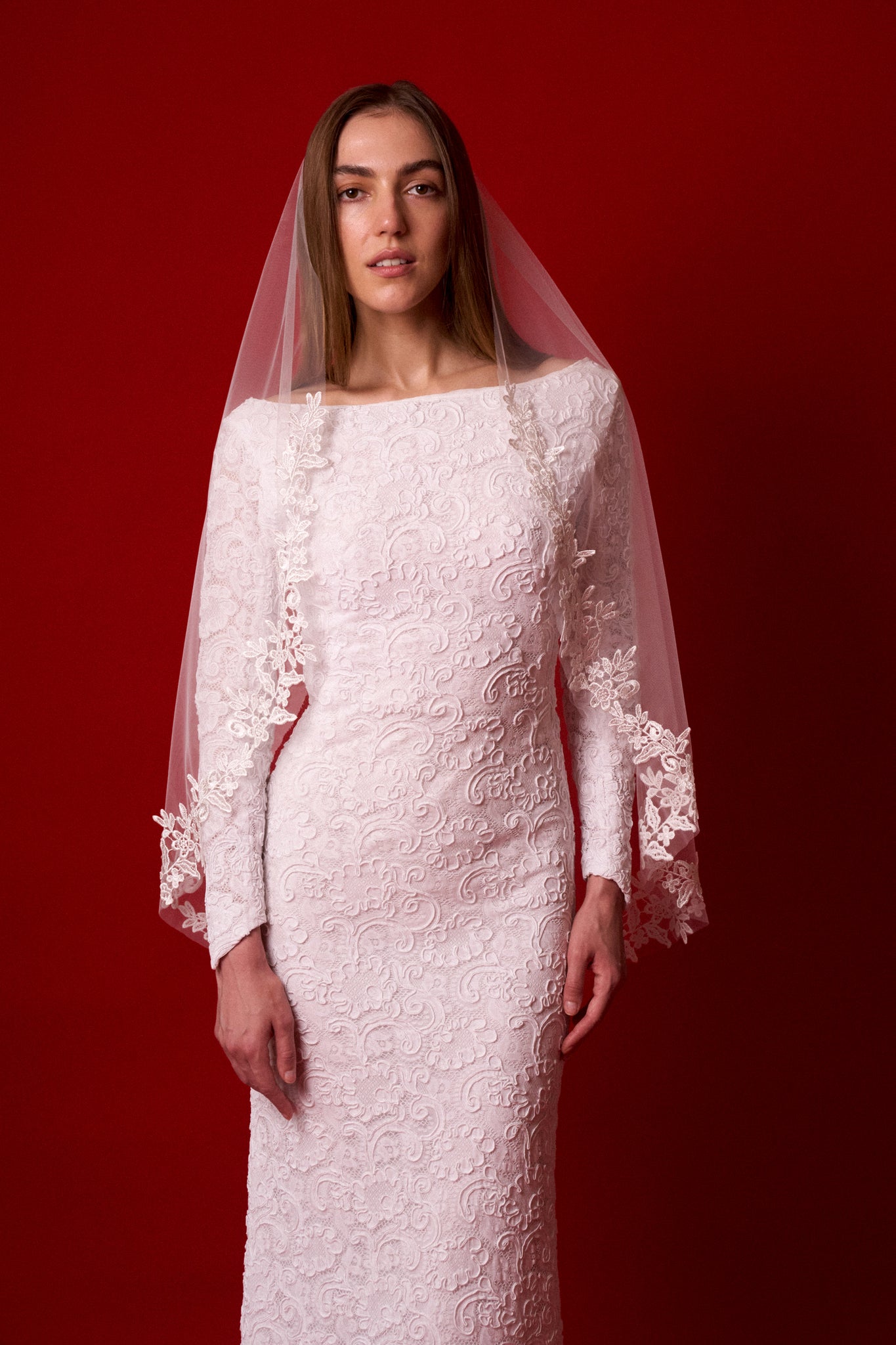 Botanical Appliqué Veil