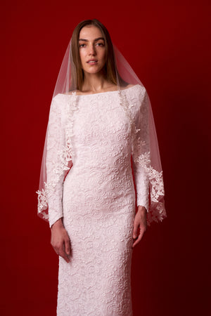 Botanical Appliqué Veil