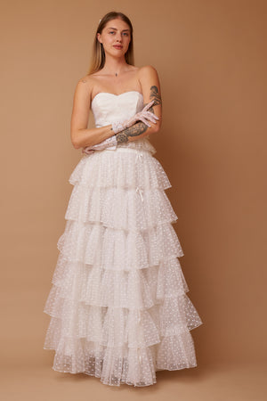 Xanthe Lace Gown - S