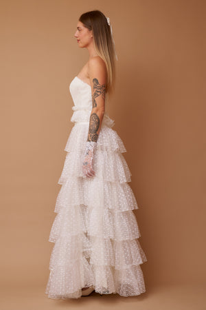 Xanthe Lace Gown - S