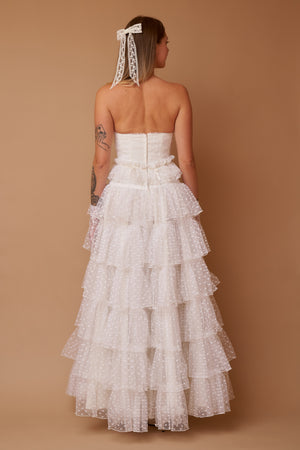 Xanthe Lace Gown - S