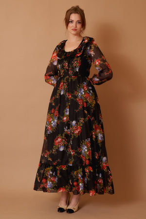 Carnation Floral Gown - M