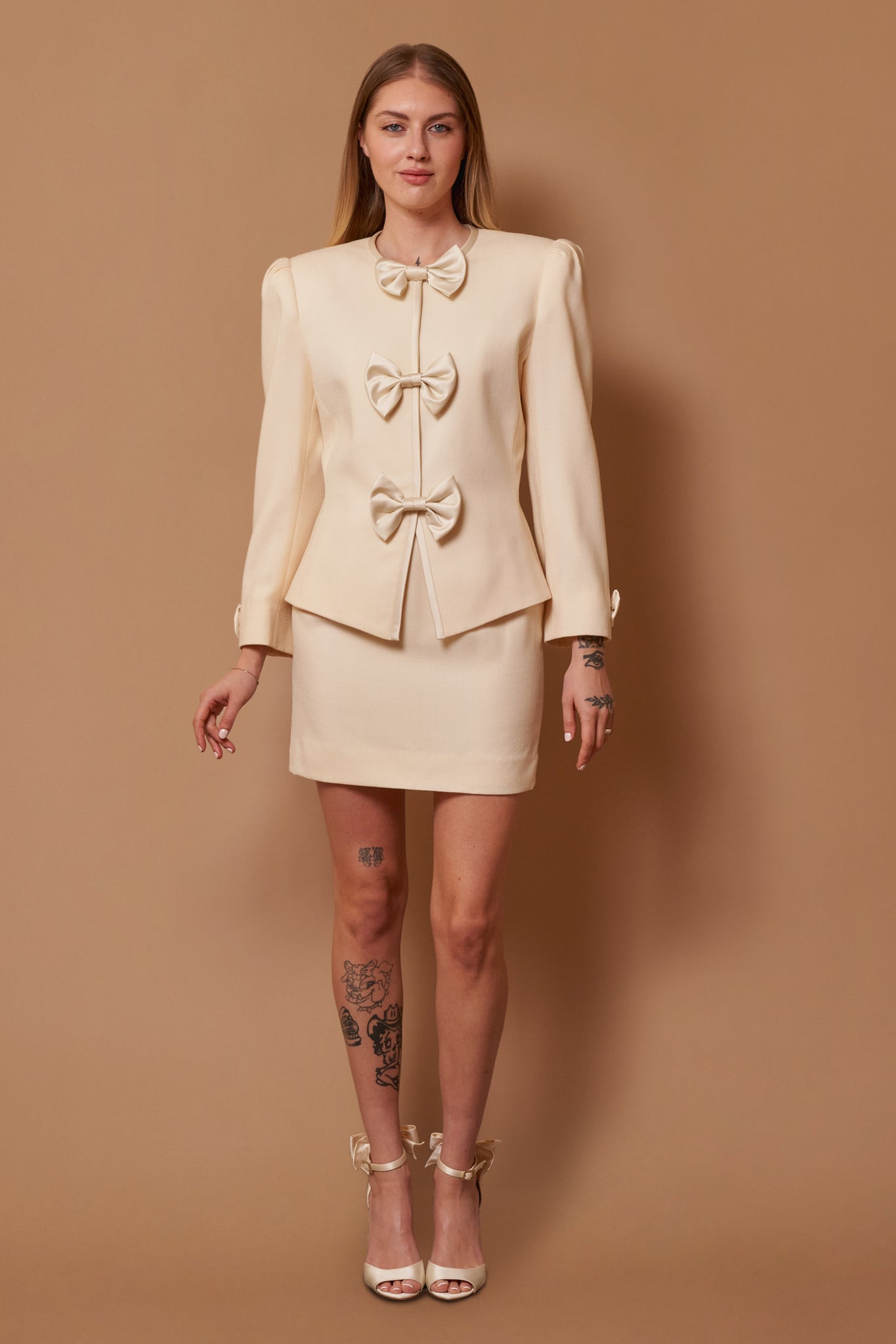 Bow Wool Set - M