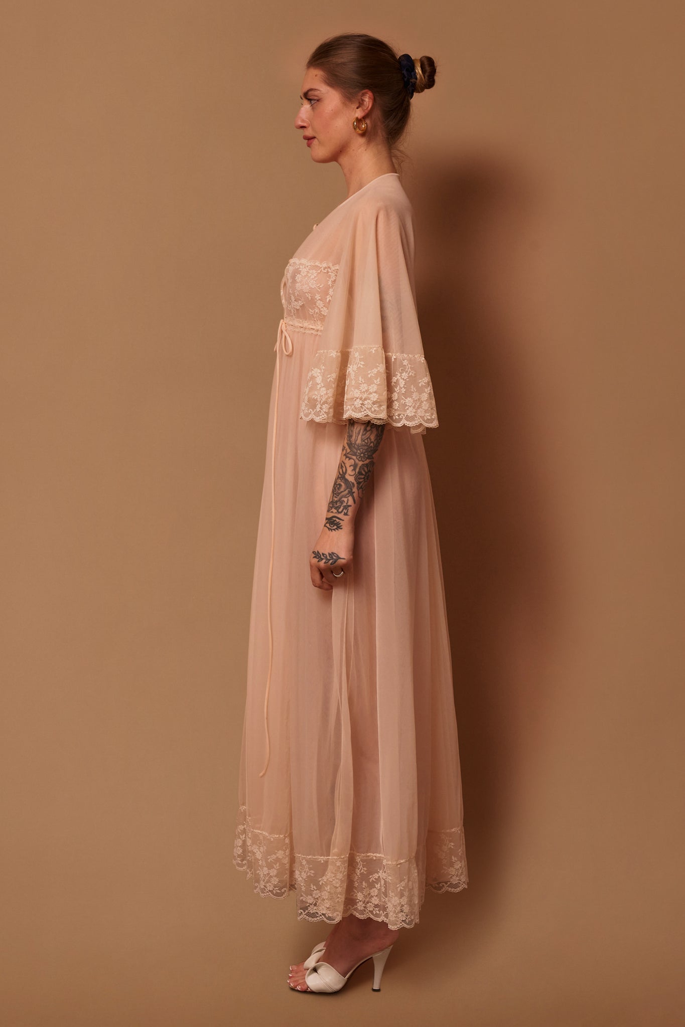 Edith Chiffon Robe - L