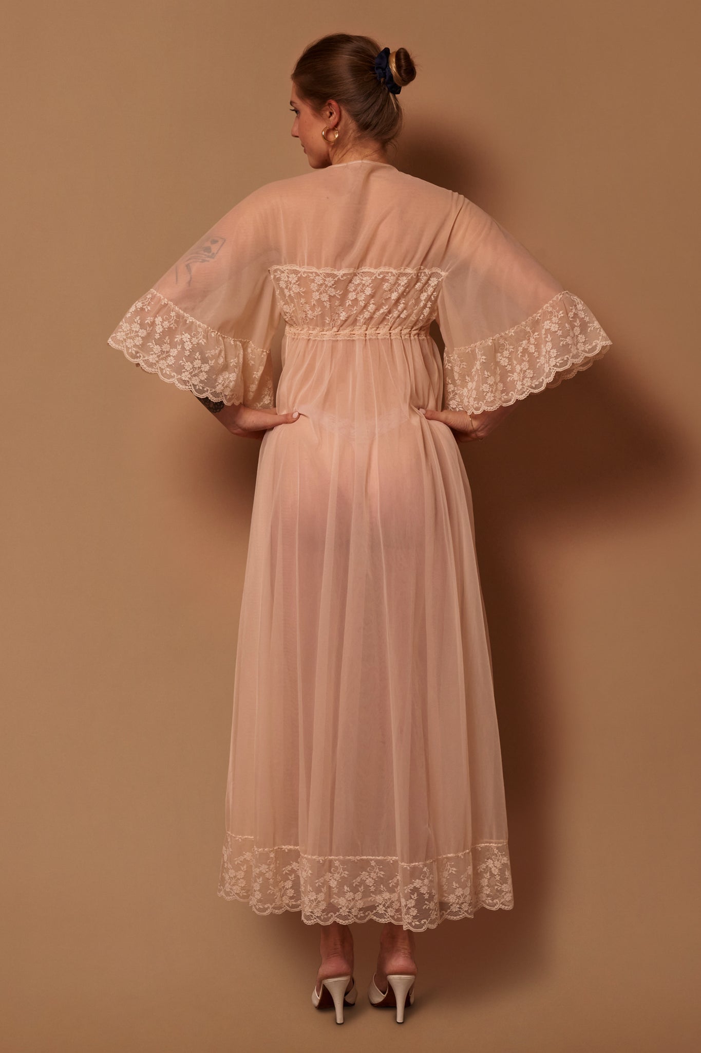 Edith Chiffon Robe - L
