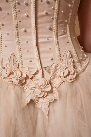 Blush Tulle Gown - M