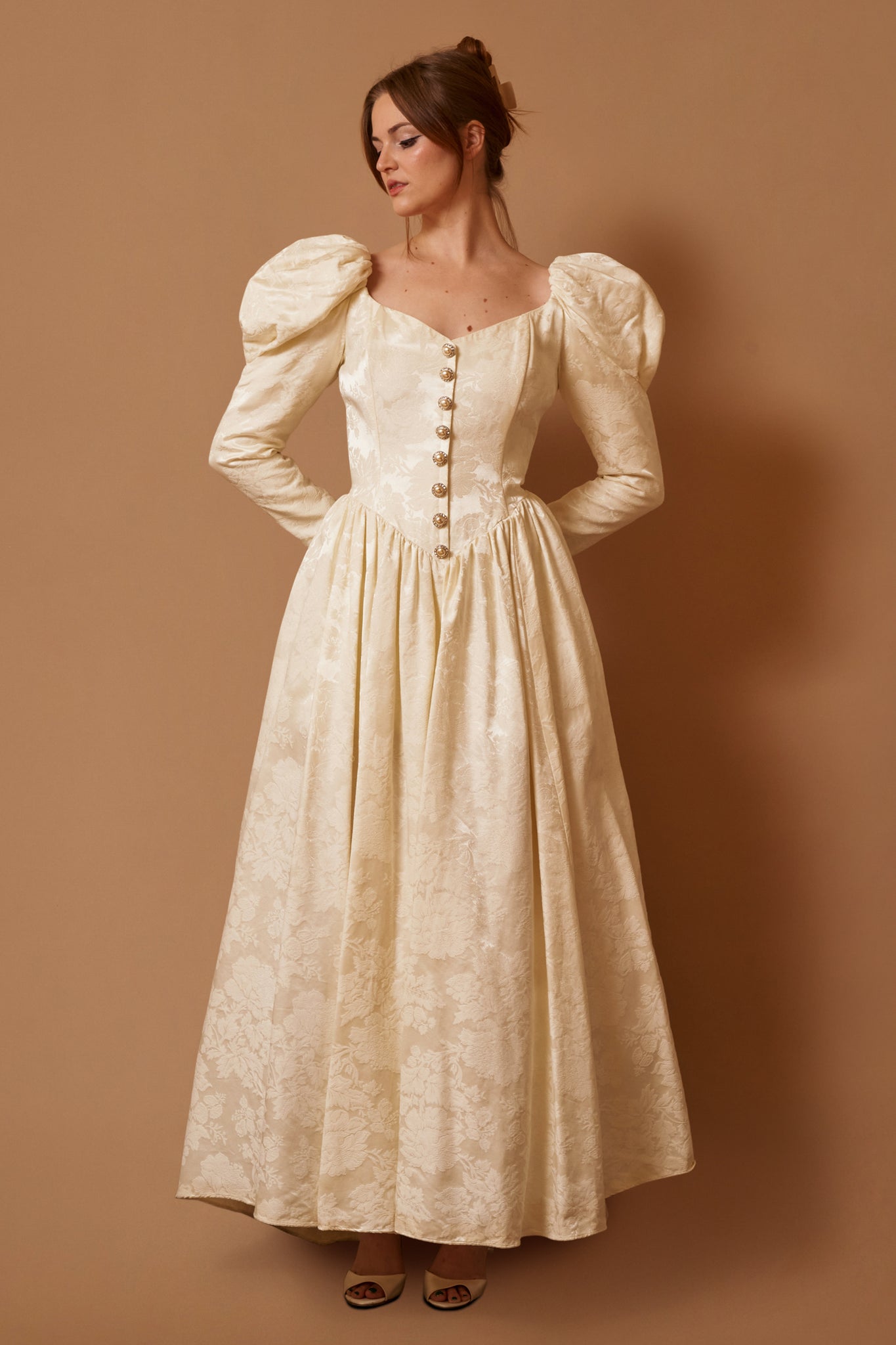 Olivia Brocade Gown - L
