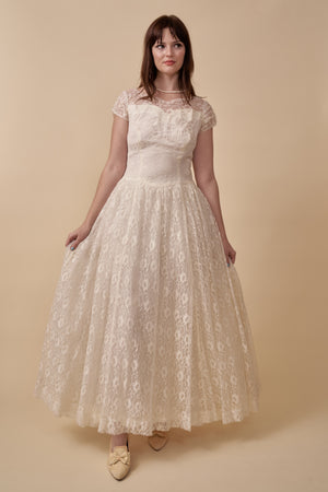 Mary-Ann Lace Gown - L