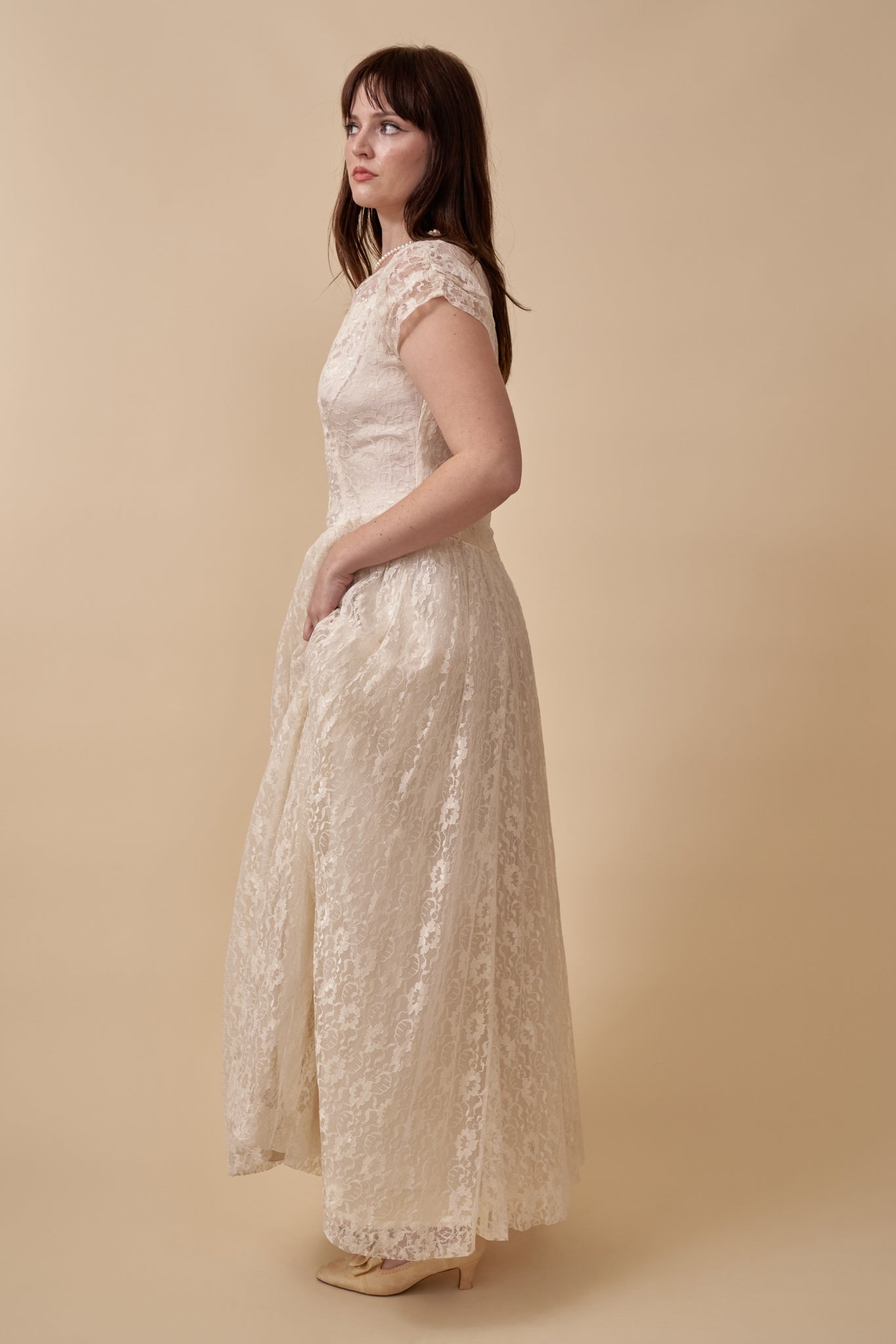 Mary-Ann Lace Gown - L