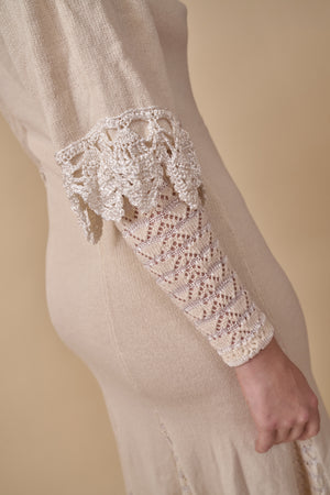 Ava Crochet Gown - L