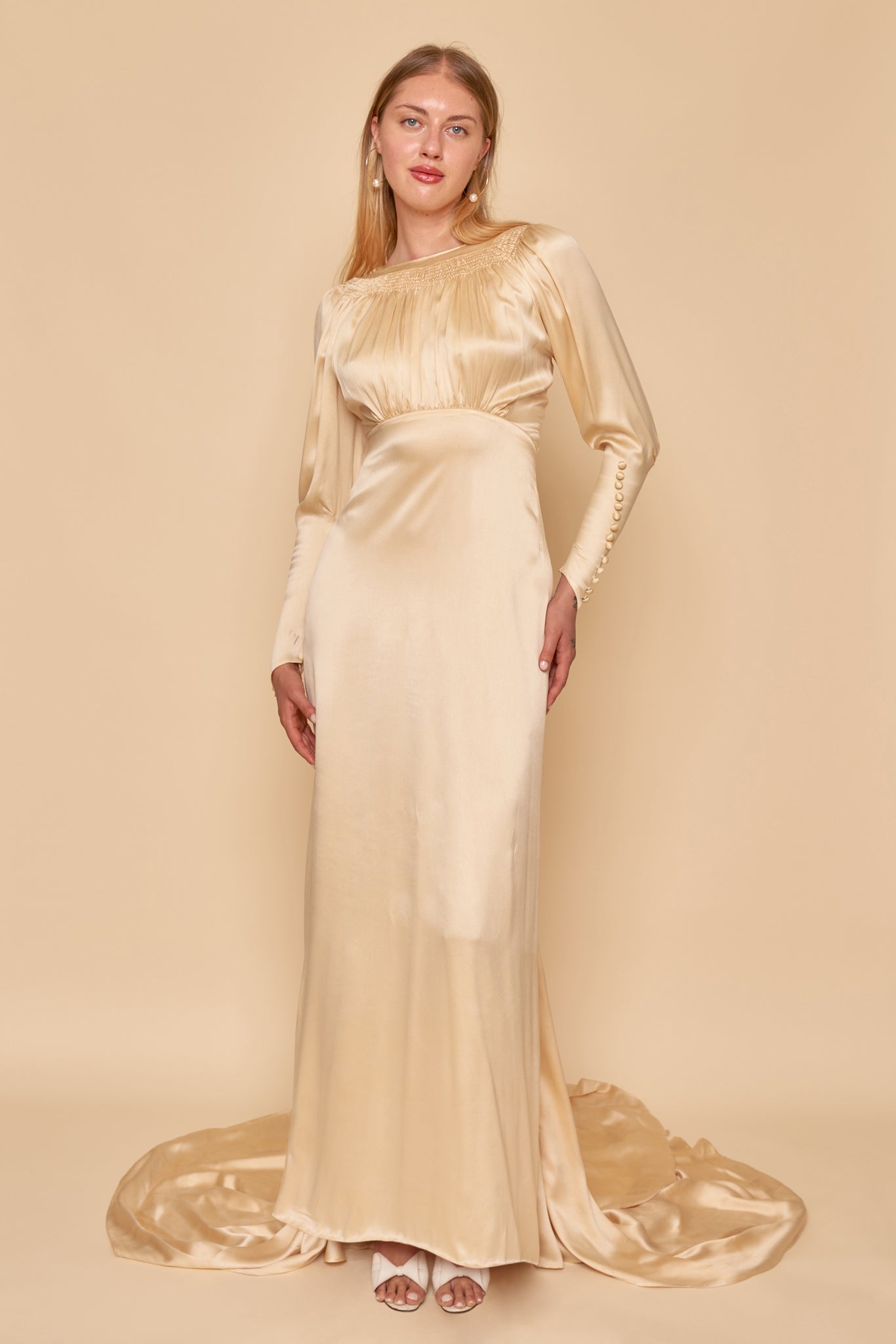 Magda Silk Gown - S Transplant Vintage Magda Silk Gown - S Transplant Vintage