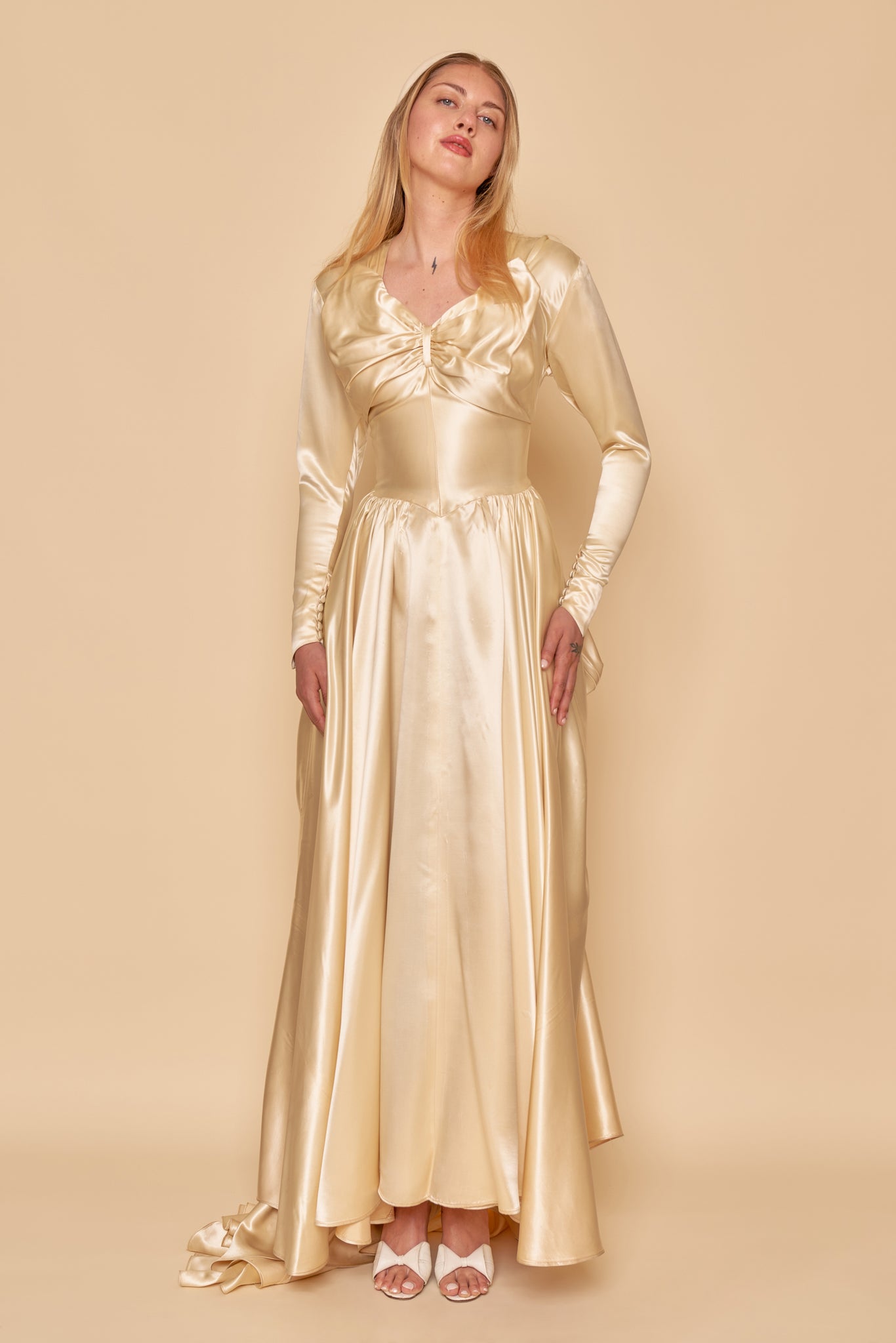 Georgiana Satin Gown - XS