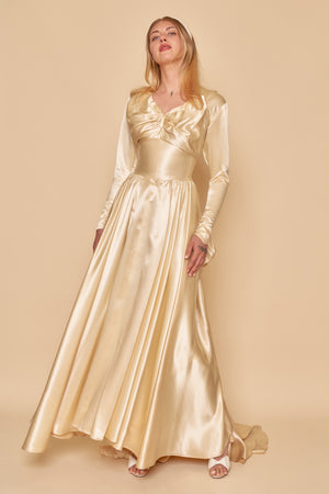 Georgiana Satin Gown - XS