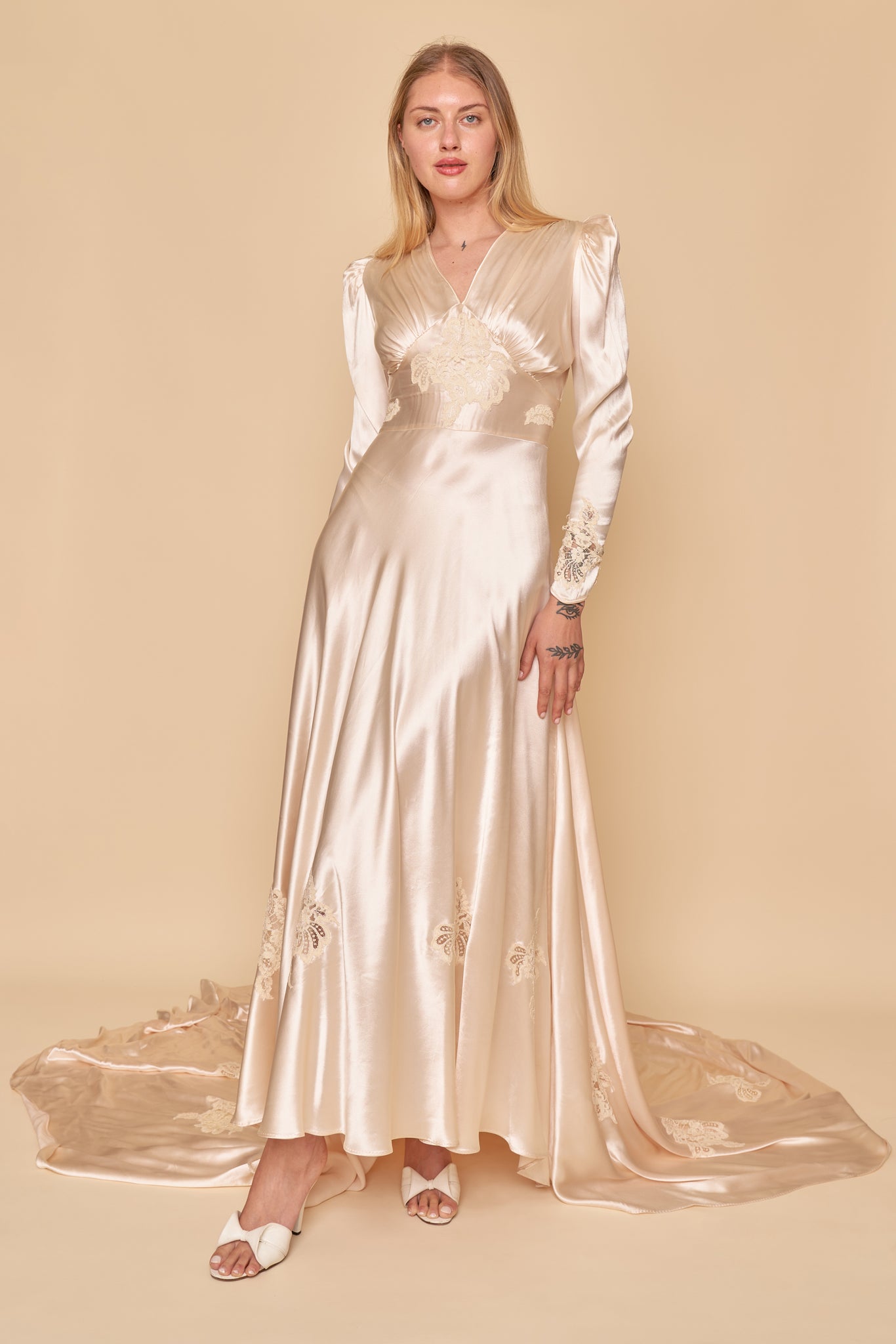 Lydia Satin Gown - S