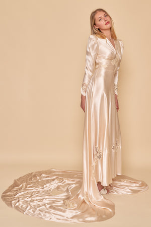 Lydia Satin Gown - S