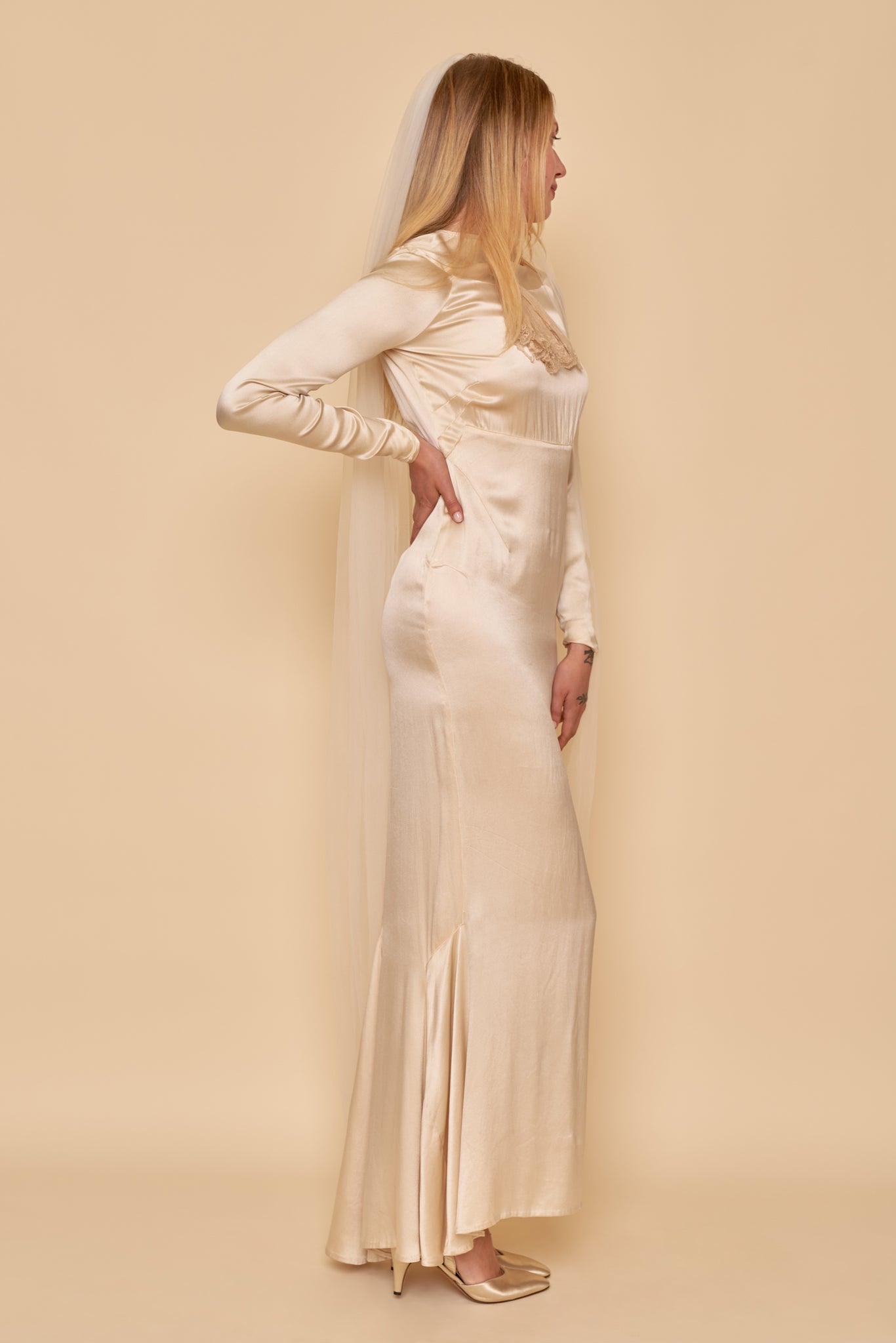 Dahlia Silk Gown - S