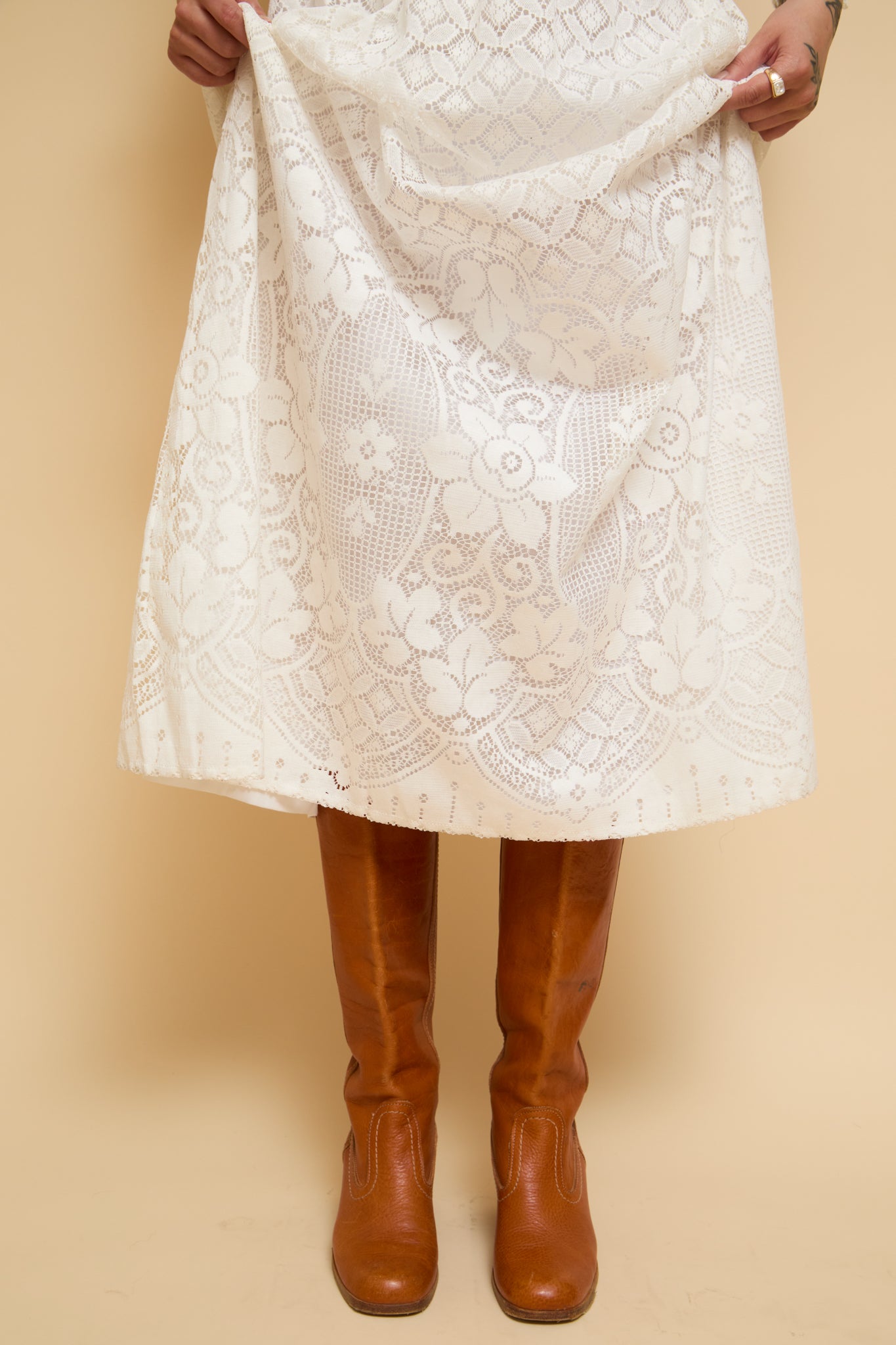 Jennifer Crochet Gown - S