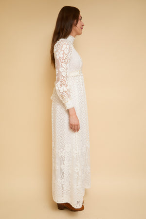 Jennifer Crochet Gown - S